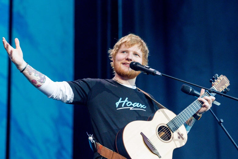 ed sheeran performing